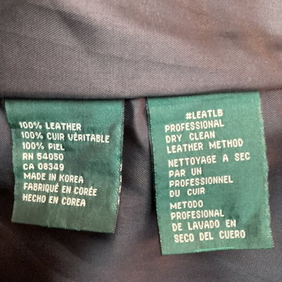 Lauren Ralph Lauren Womens Petite Medium Double-Breasted Leather Jacket Black - Picture 11 of 12